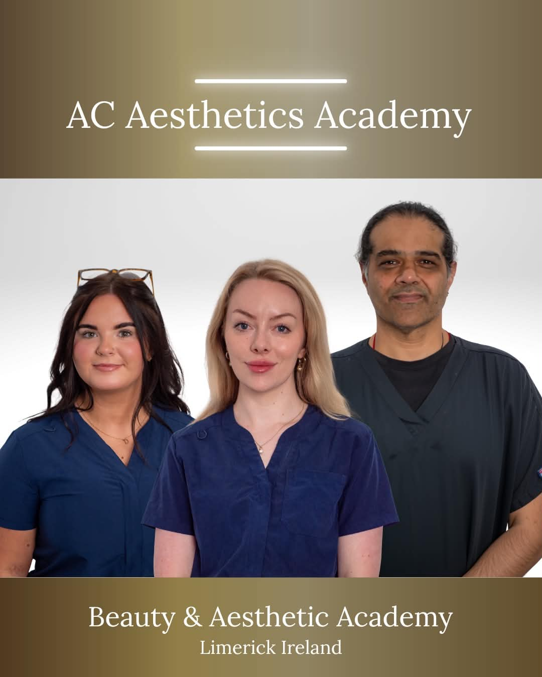 The three members of the AC Aesthetics team